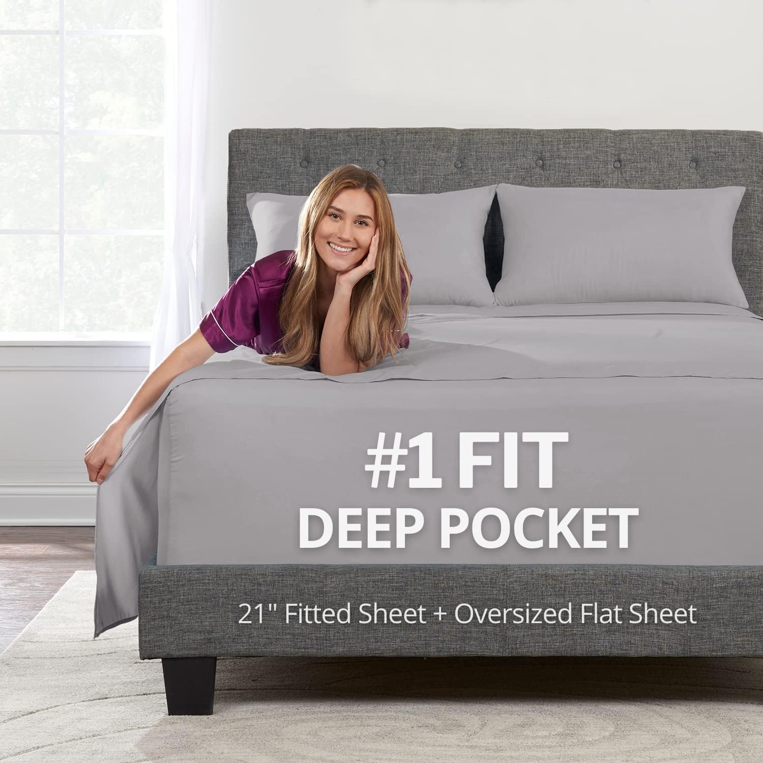Extra Deep Pocket King Size Sheets Set for Ultimate Comfort