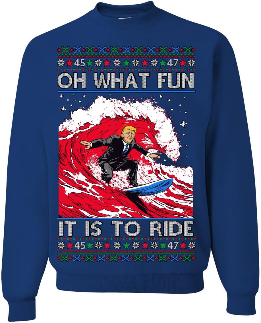 Donald Trump Red Wave Ugly Christmas Sweatshirt