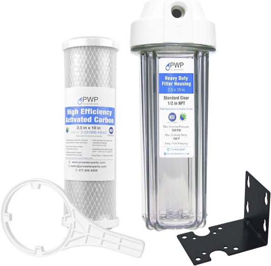 Clear RV Filter Housing with High Efficiency Carbon Filter