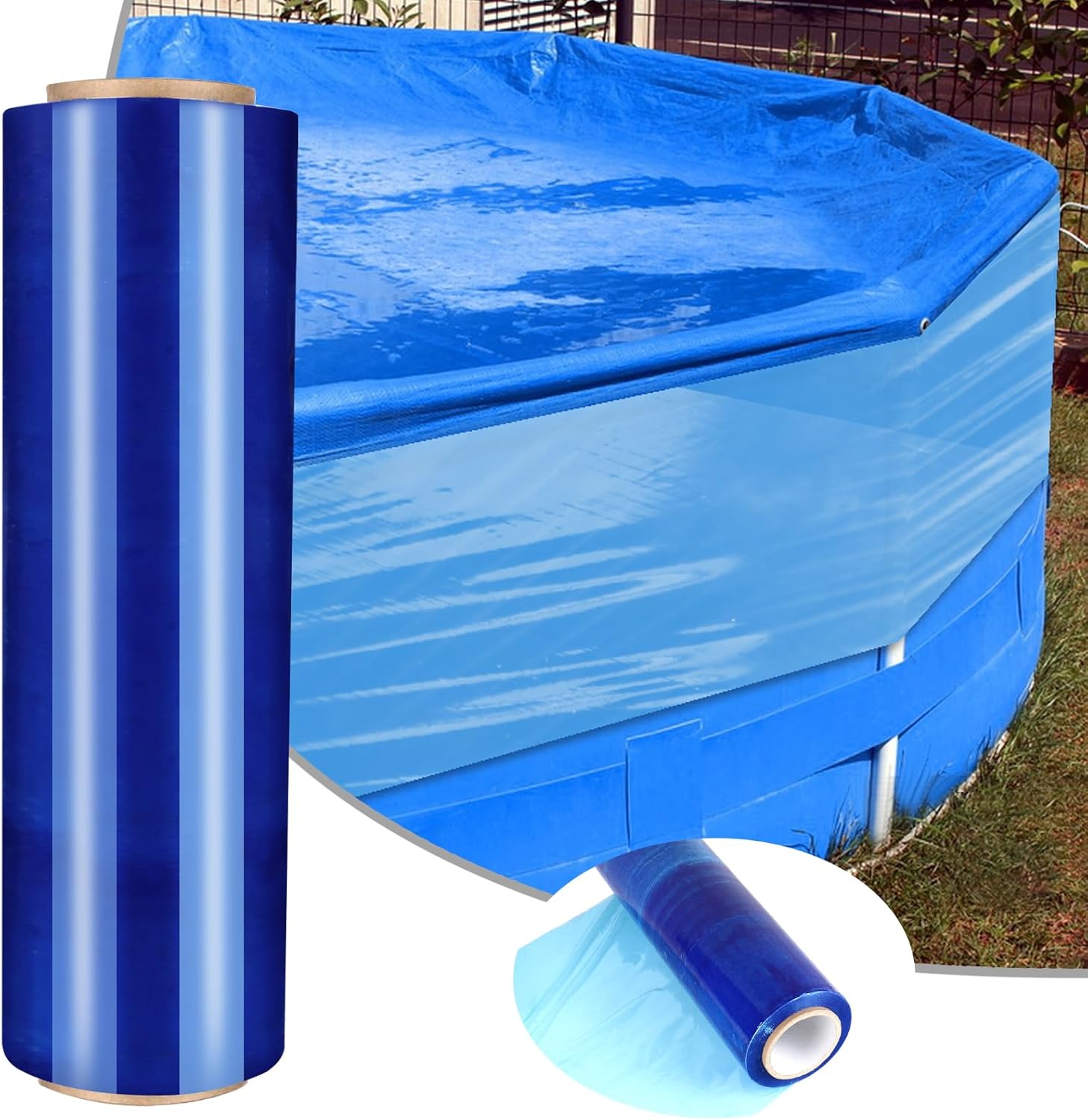 Winter Pool Cover Seal 16ft Wide 1640ft Long Windproof Wrap