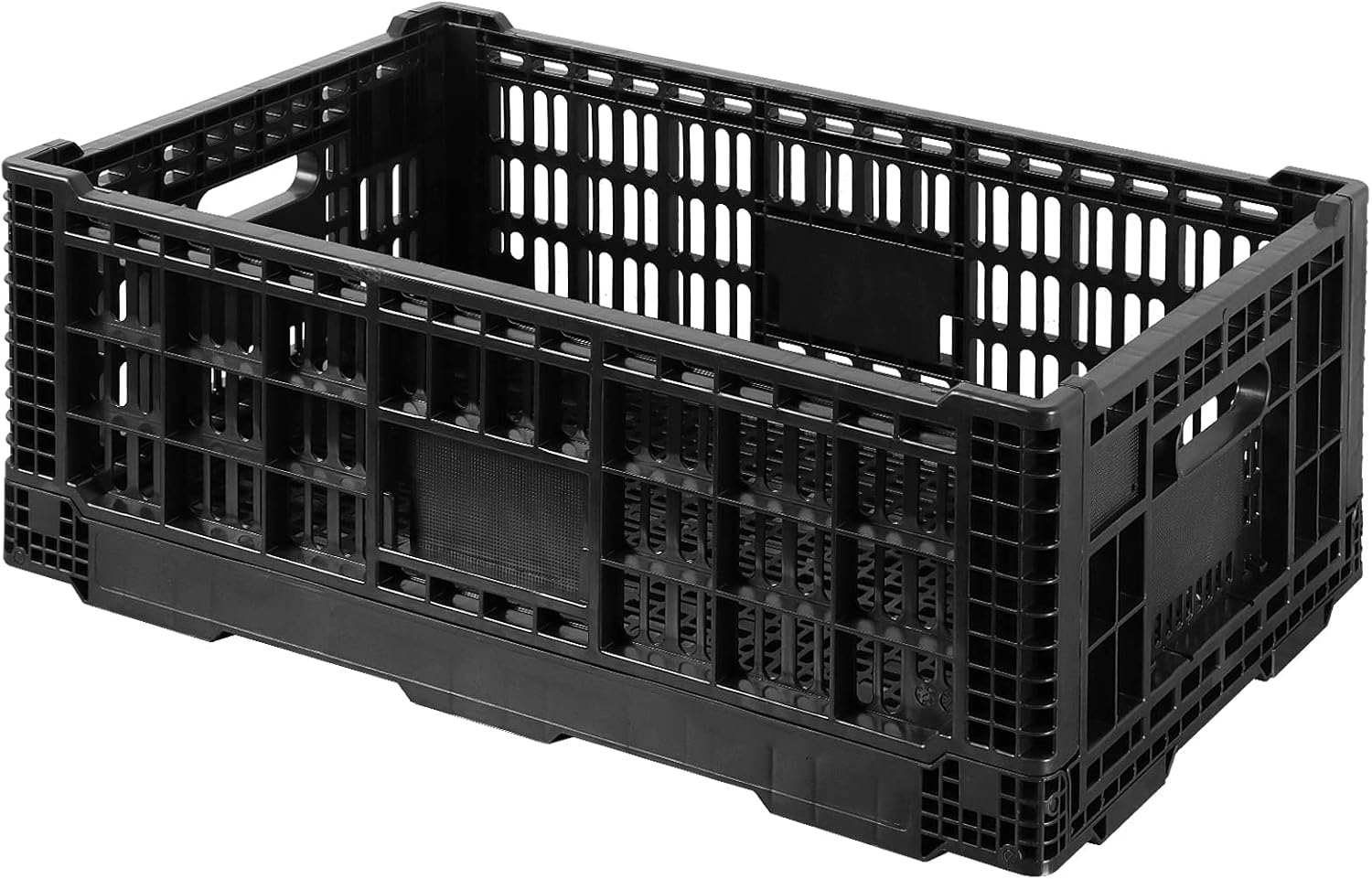 Collapsible Storage Bin Container for Heavy Duty Use and Space Saving