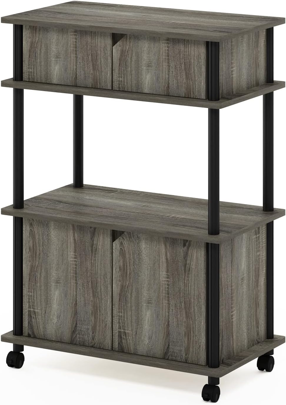 Furinno Lockable Kitchen Cart - Stylish Storage Solution