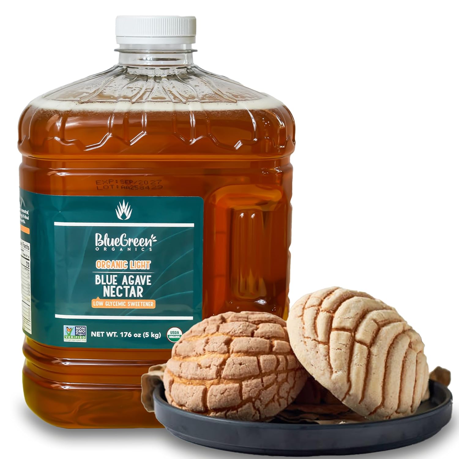 Agave Syrup by Blue Green Organics - Organic Sweetener for All