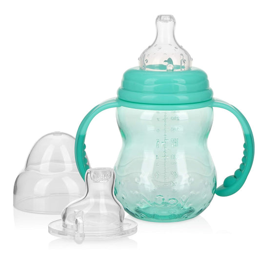 Nuby 3-in-1 Spill-Proof Sippy Cup - Easy Transition!