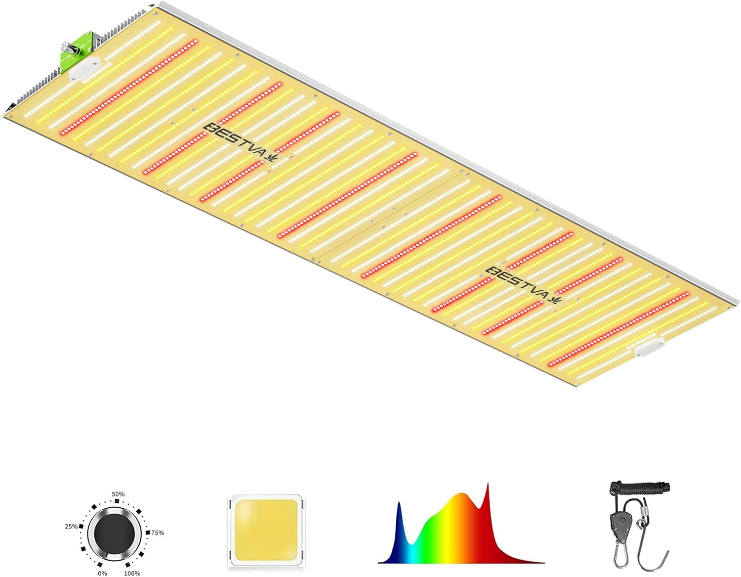 BESTVA BP4000 LED Grow Light for Indoor Plants with High Yield