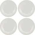 Lenox French Perle Groove Dinner Plates Set of 4 - Timeless Stoneware