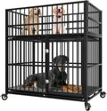 48ft Double Layer Heavy Duty Dog Crate - Indestructible Kennel
