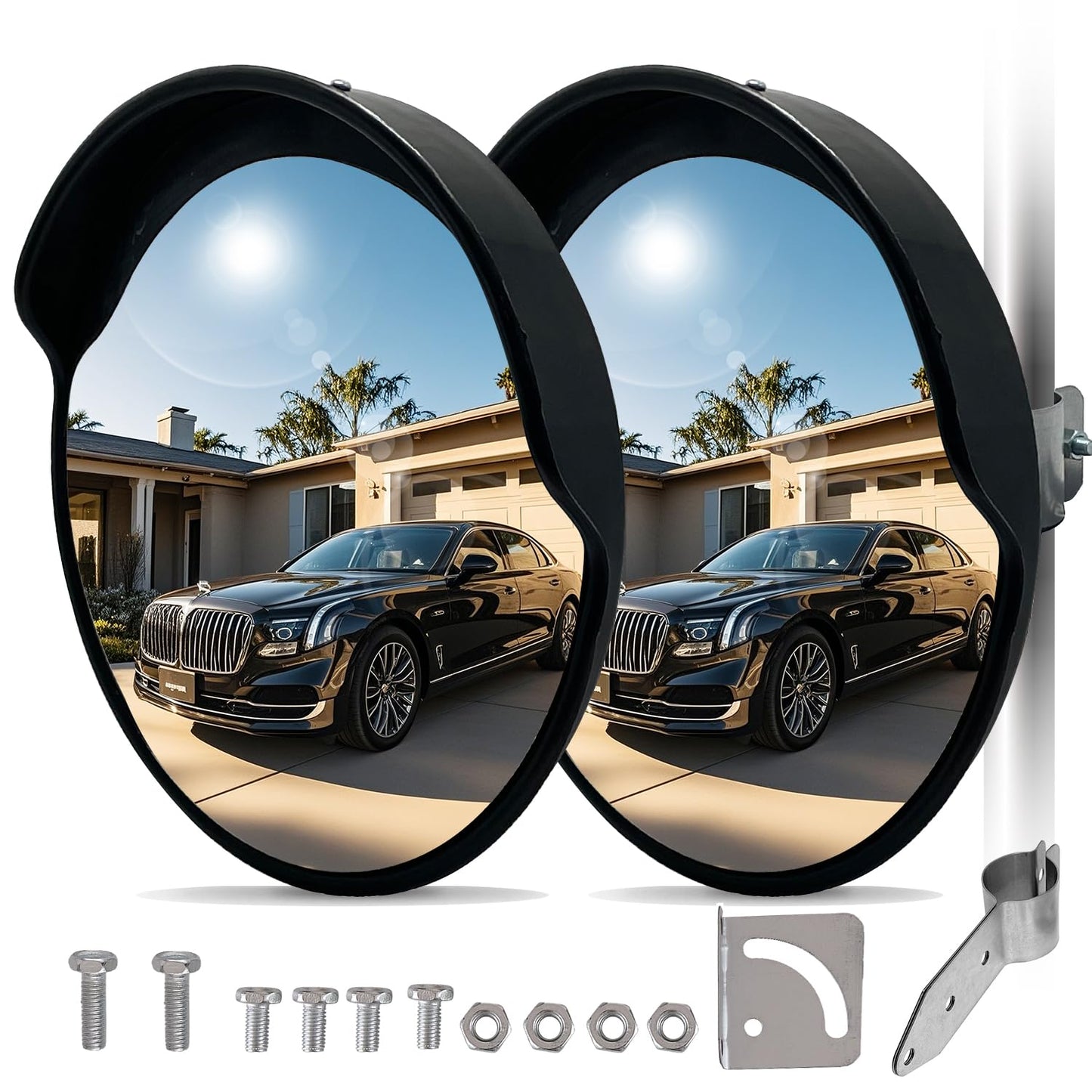18 Inch Convex Mirror Outdoor for Driveway and Blind Spots