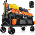 Heavy Duty Collapsible Wagon Cart with 560lbs Capacity for All Uses