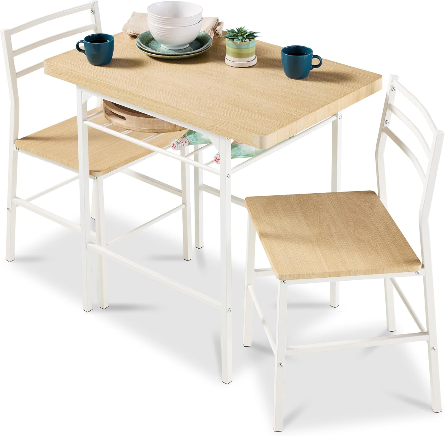 Best Choice Products 3-Piece Modern Dining Set for Small Spaces