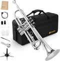 Vangoa Bb Standard Trumpet for School Band with Accessories