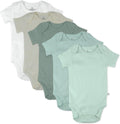 HonestBaby 5-pack Short Sleeve Bodysuits One-piece - Soft Organic GOTS