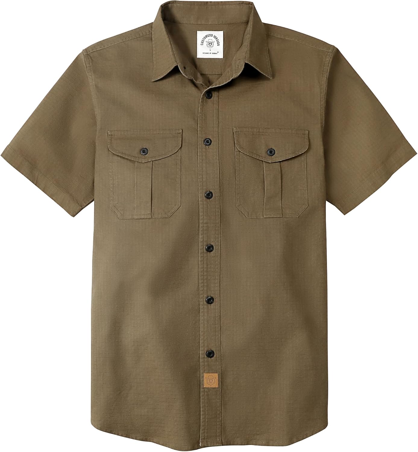 Dubinik Mens Short Sleeve Button Down Shirts for Casual Wear