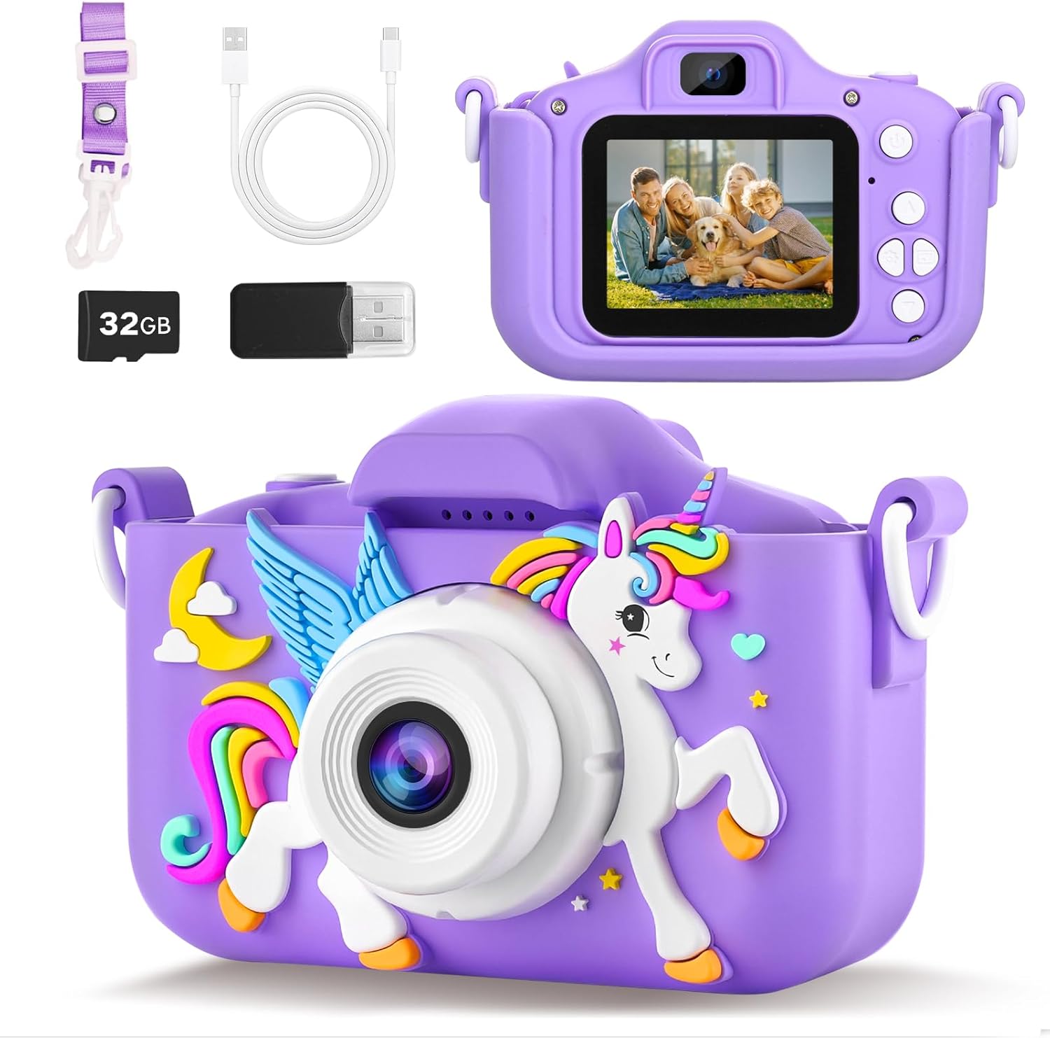 KANAD Kids Camera - 1080P HD Selfie Fun for Girls!