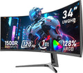 Gawfolk 34 Inch Ultrawide Curved Gaming Monitor for PC