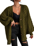 EXLURA Womens Oversized Cardigan Sweater - Lightweight Soft Knit