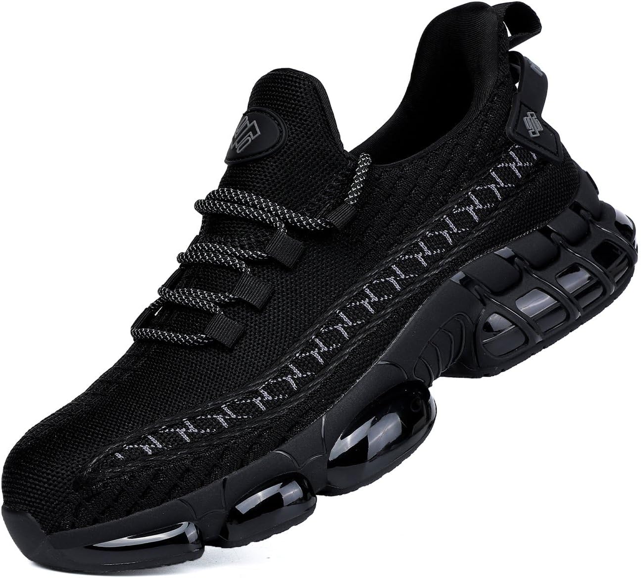 NIFOFISE Steel Toe Sneakers for Men Women Comfortable Work Shoes