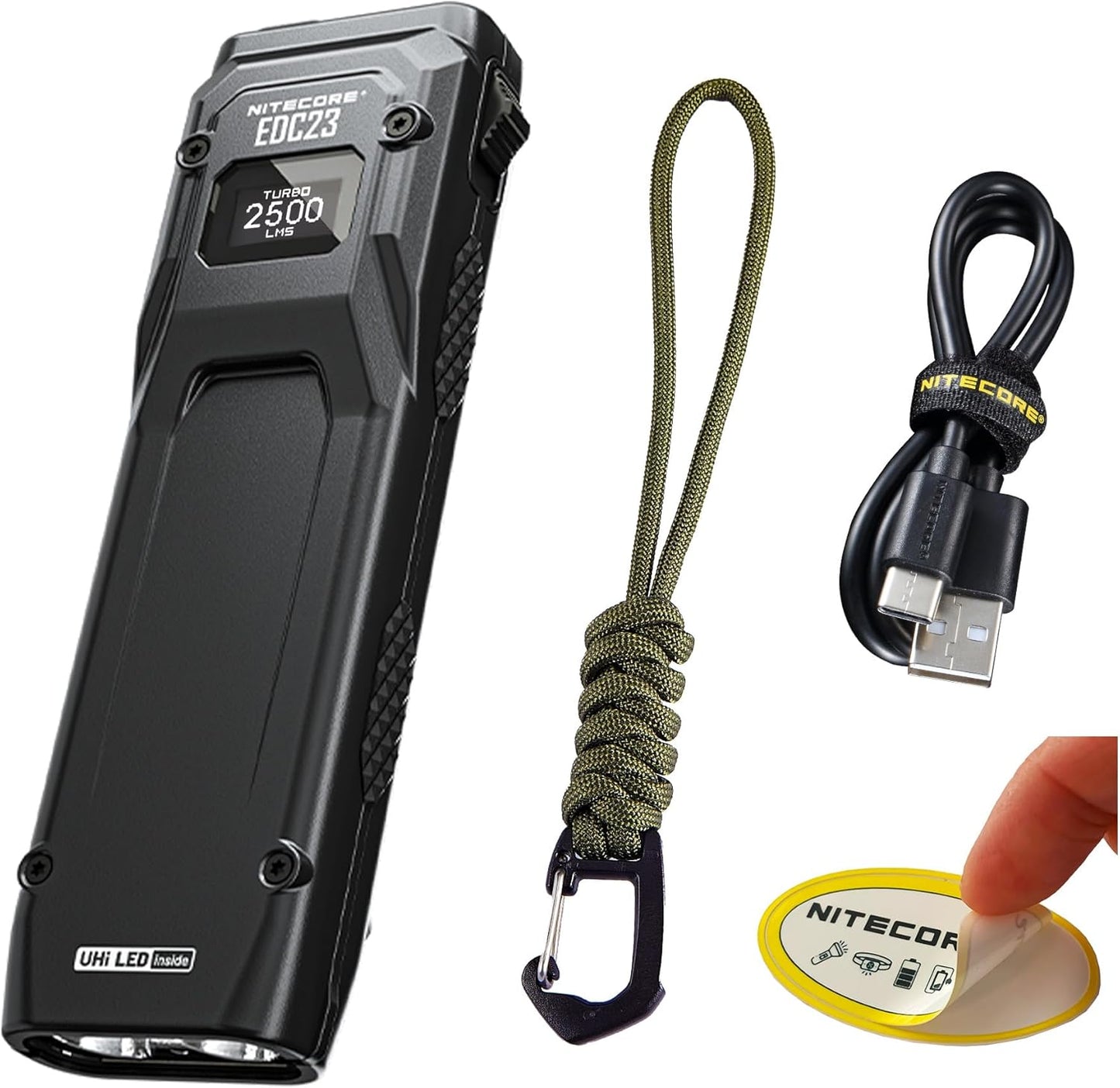 Nitecore EDC23 Ultra-Slim Flashlight with 2500 Lumens Power