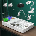 Turtle Tank Kit with Light and Pump - Functional 2-Layer Habitat