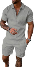 Mens Summer Track Suits 2 Piece Shorts Sets - Comfortable Casual