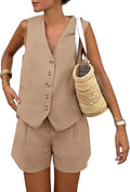 Women's Summer 2 Piece Outfits Sleeveless Matching Sets (Style FL95)