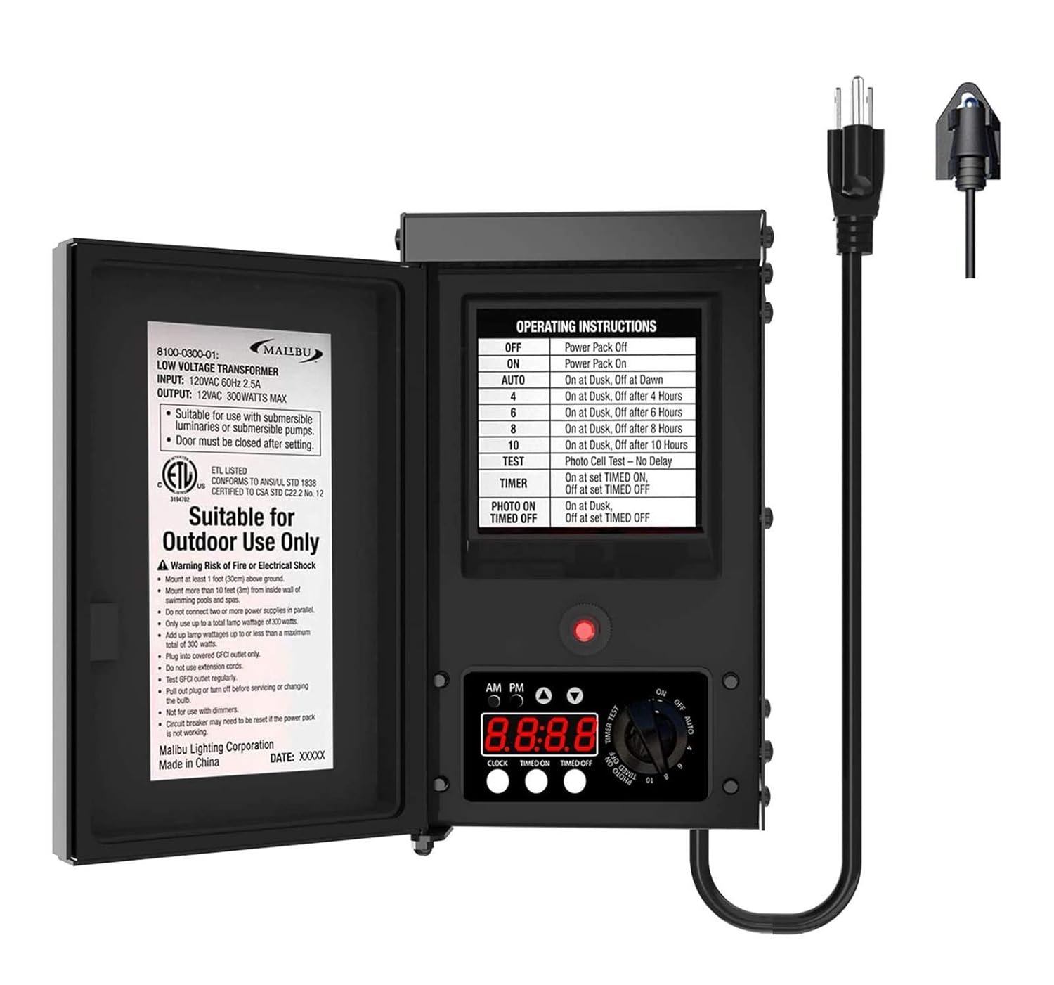 Malibu 300 Watt Power Pack for Low Voltage Landscape Lighting