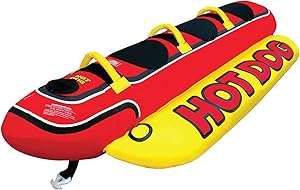 Airhead Hot Dog Towable Tube for 1-3 Riders - Ultimate Fun