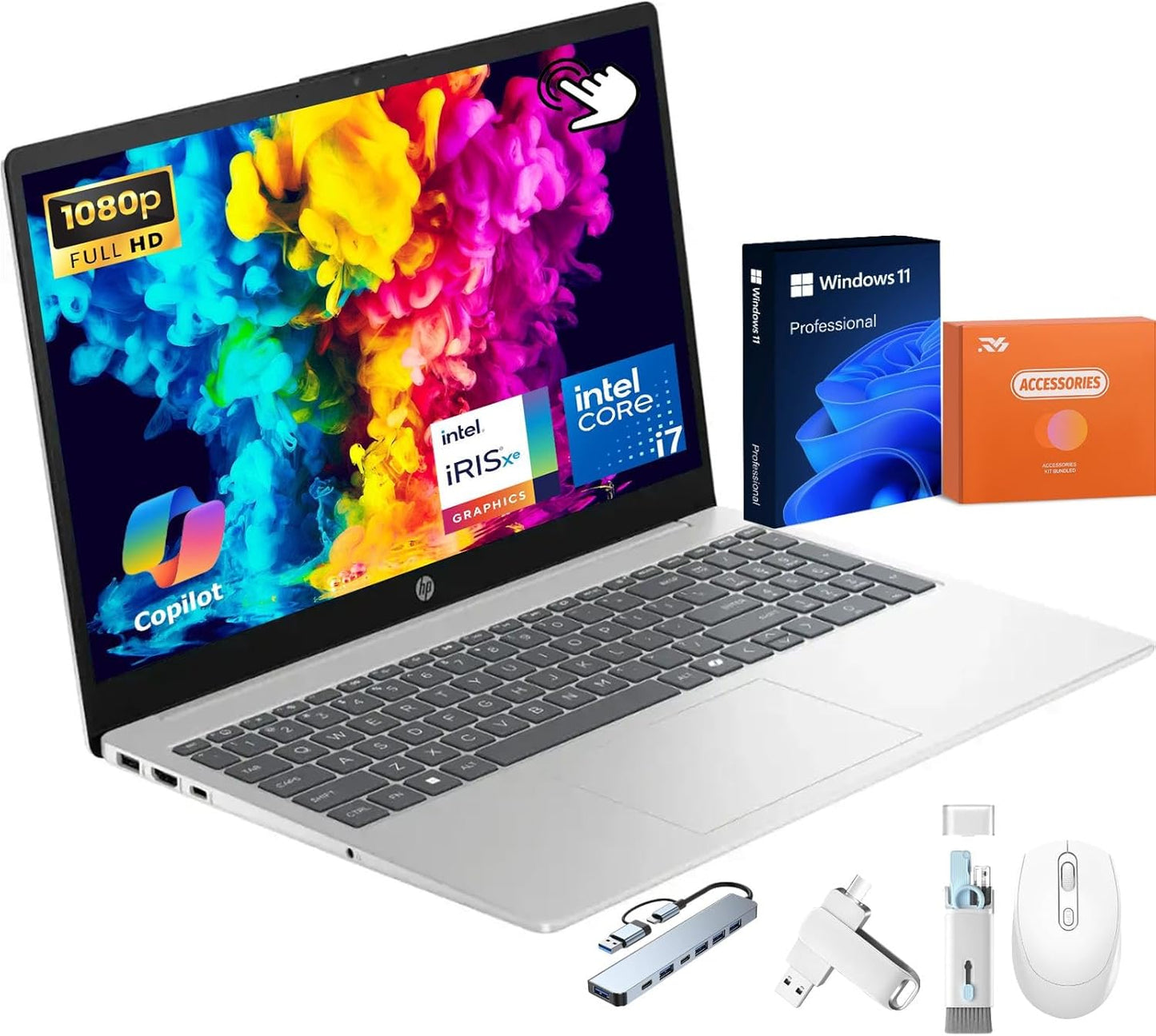 HP 2025 Touchscreen Business Laptop with Intel i7 Processor