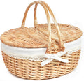 Hap Tim Wicker Picnic Basket for 2 - Handwoven with Lid