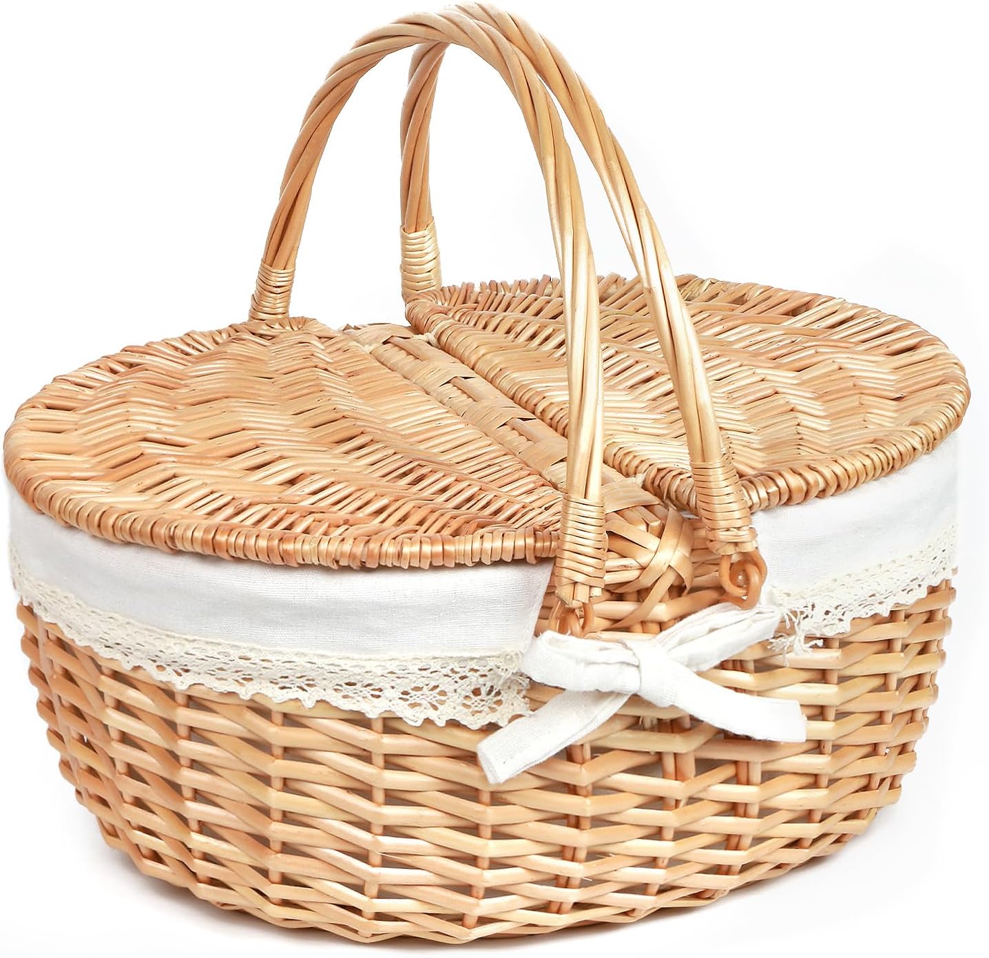 Hap Tim Wicker Picnic Basket for 2 - Perfect for Outdoor Fun