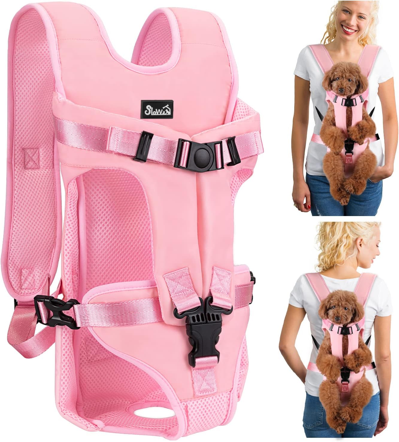 Lukovee Dog Backpack Carrier for Small Medium Dogs - Comfort & Safety