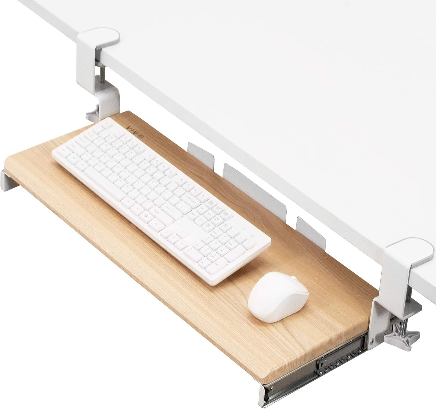VIVO Large Clamp-on Keyboard and Mouse Tray for Ergonomic Comfort