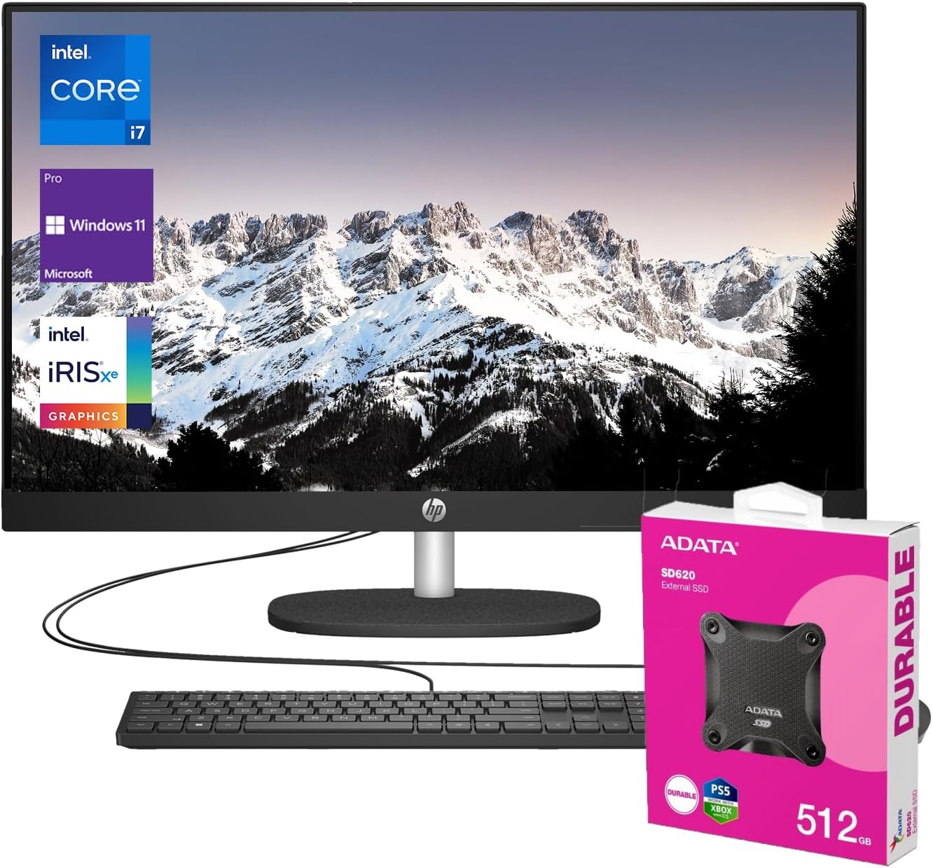 HP 27 All-in-One Desktop: Speed & Efficiency with 64GB RAM