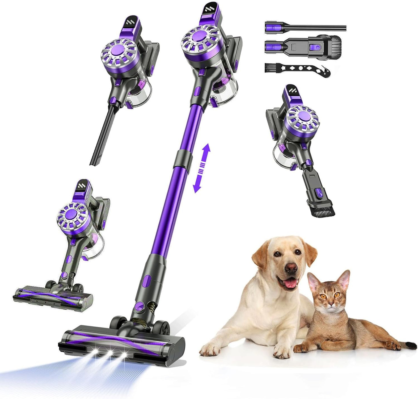 Cordless Vacuum Cleaner for Home - Lightweight Stick Vacuum