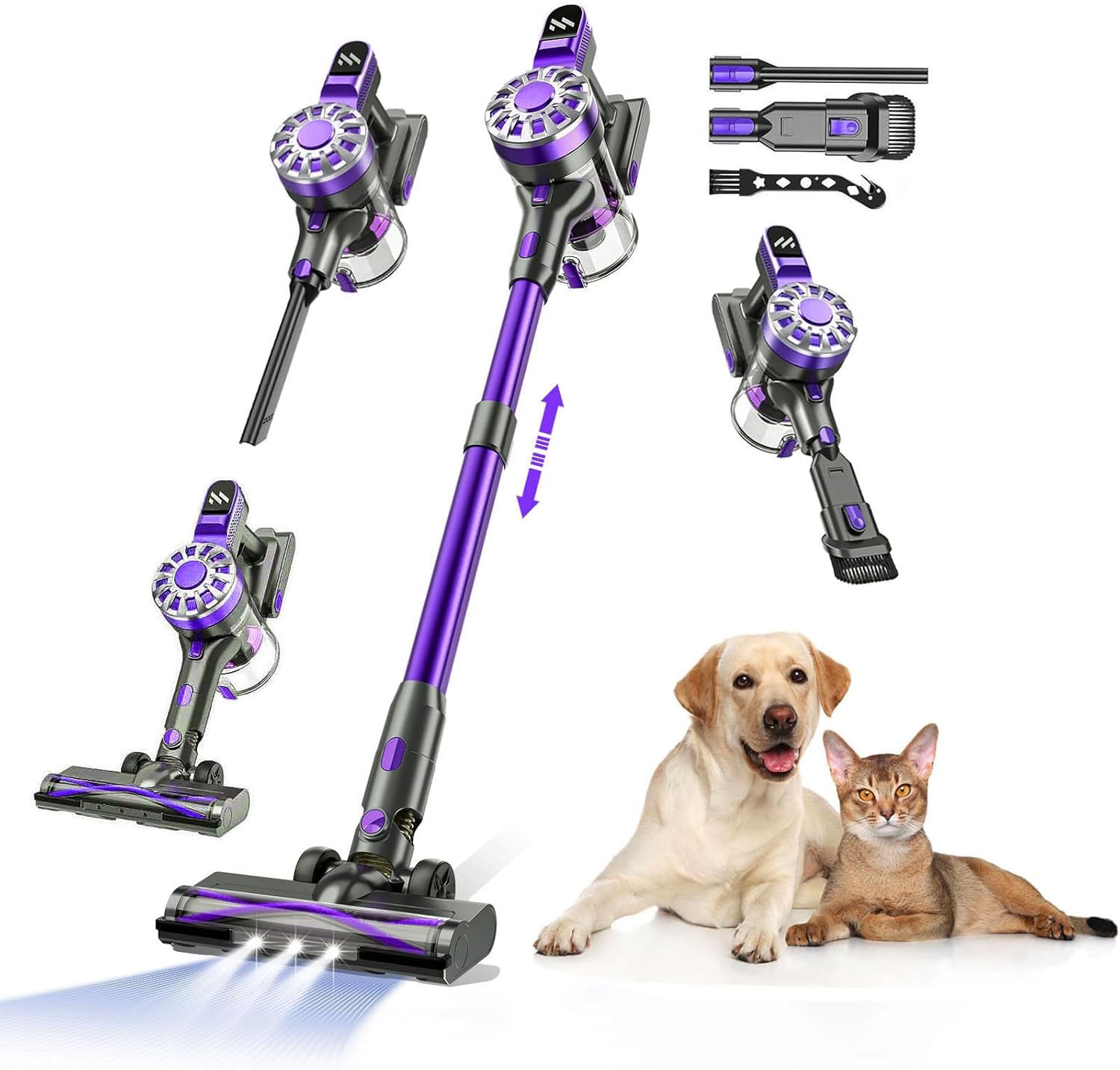 Cordless Vacuum Cleaner for Home - Lightweight Stick Vacuum