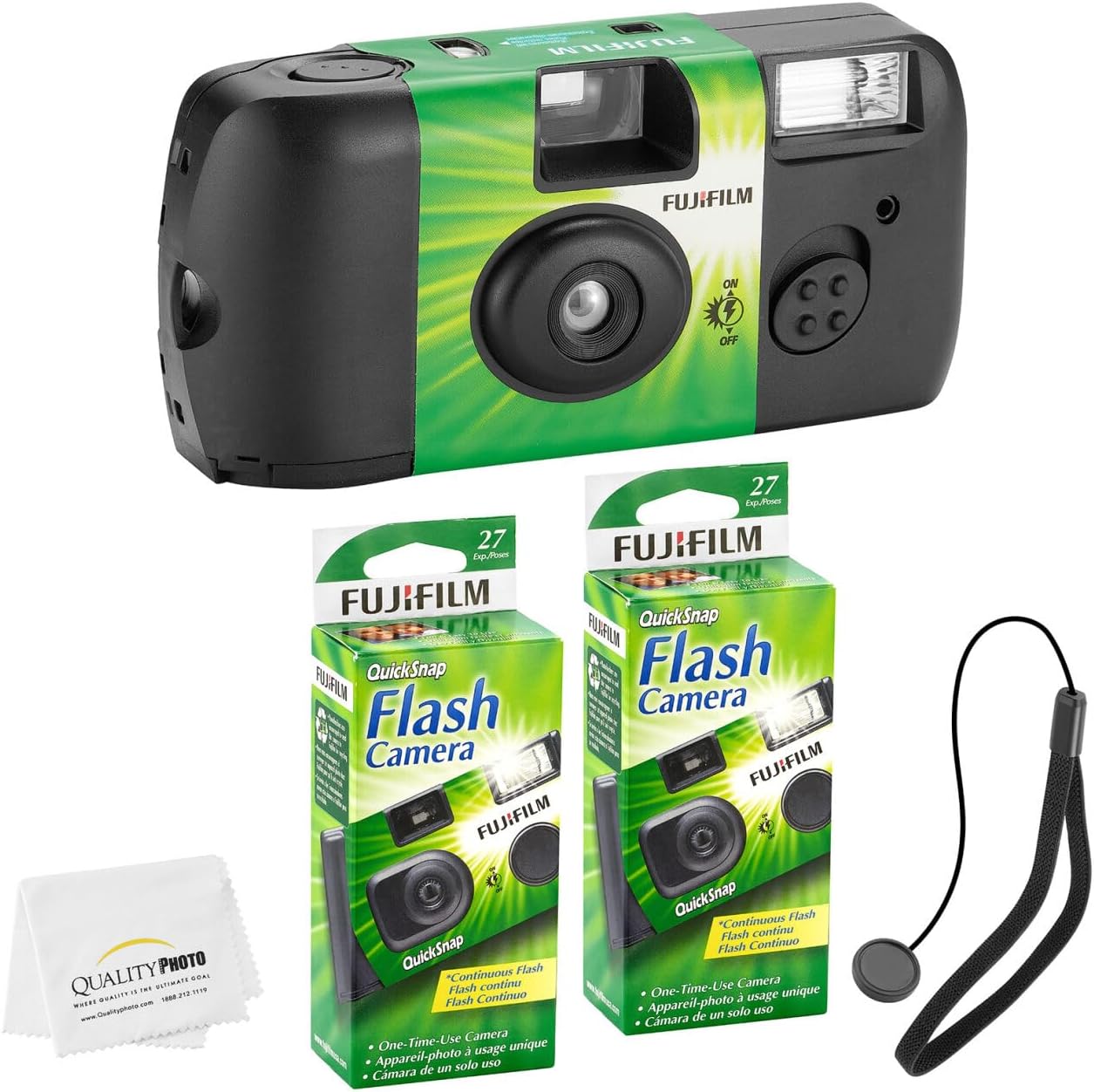 Fujifilm QuickSnap Flash 400 Disposable Camera Bundle for Memories