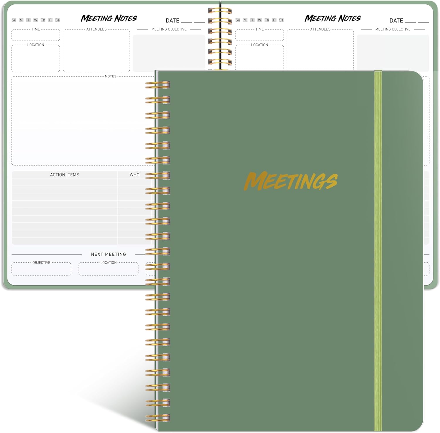 Action-Oriented Meeting Notebook - Organize Efficiently!