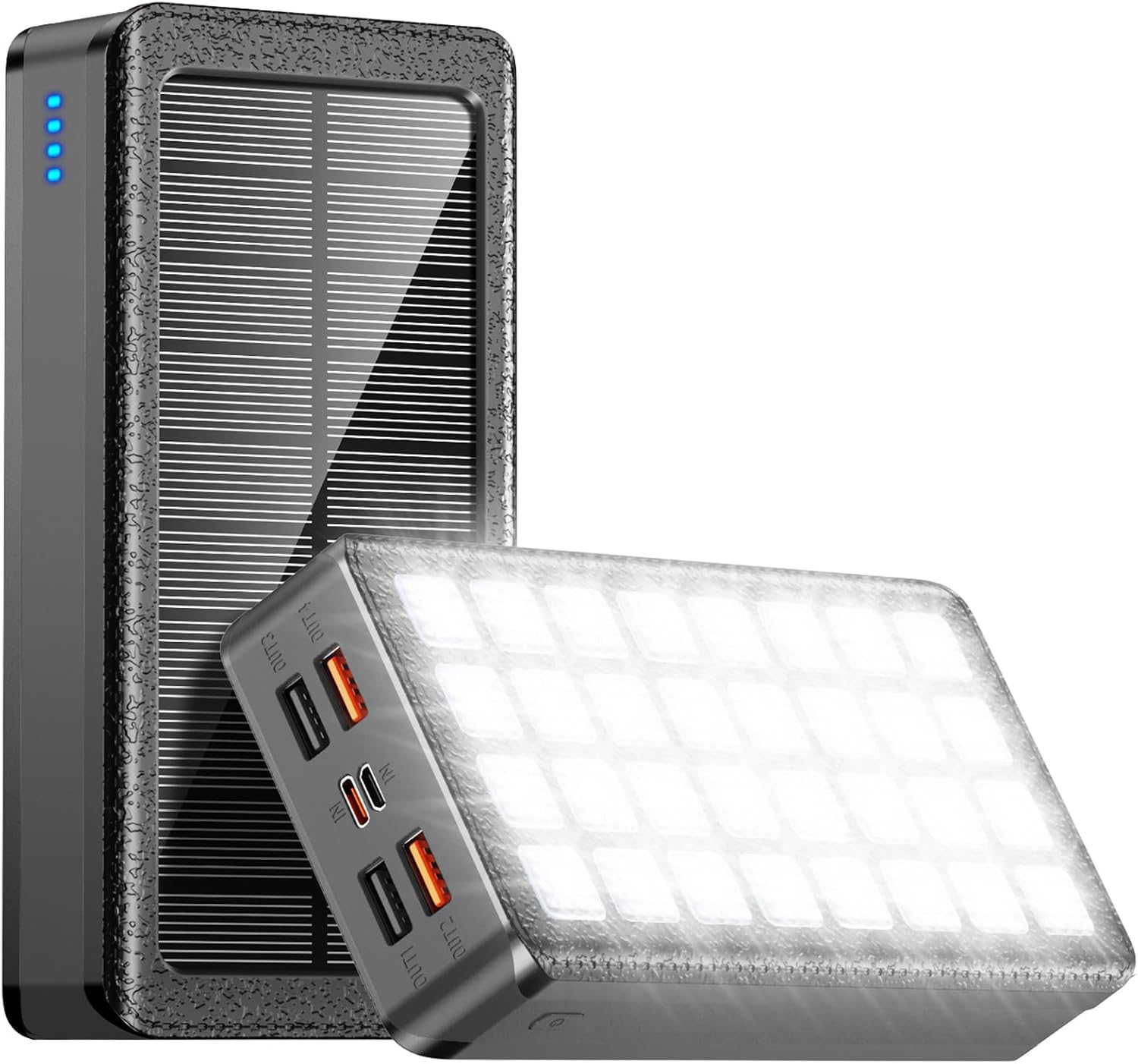 Solar Charger Power Bank 66800mAh with Fast Charging Ports