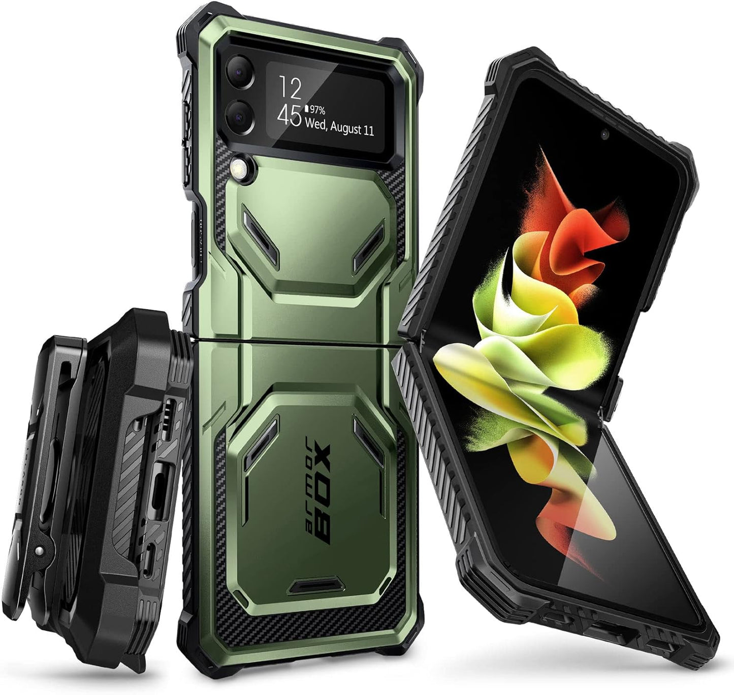 Rugged Full-Body Case for Samsung Galaxy Z Flip 4 5G - Shockproof