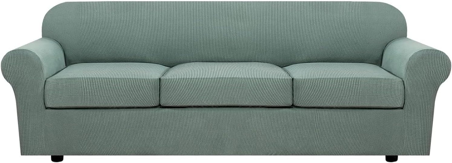 H.VERSAILTEX 4 Piece Stretch Sofa Covers for Large Sofas