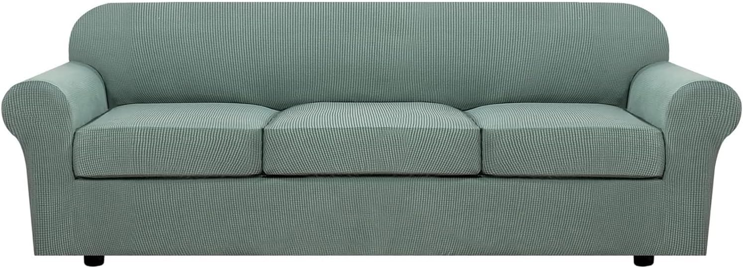 H.VERSAILTEX 4 Piece Stretch Sofa Covers for Large Sofas
