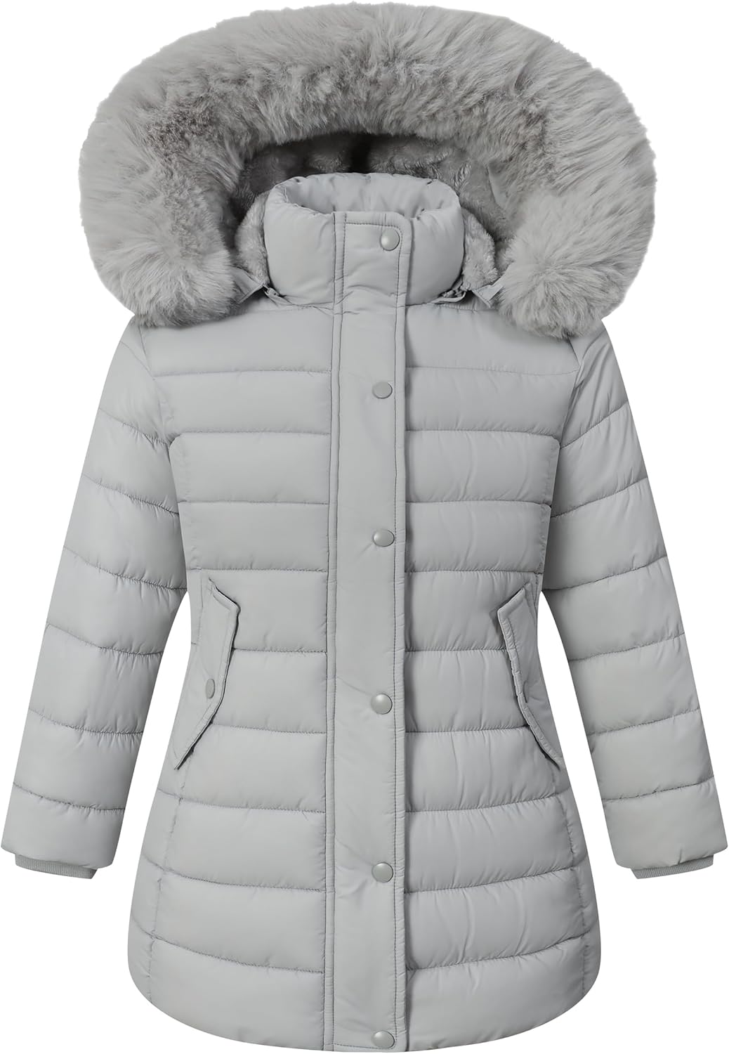 Girl's Winter Waterproof Warm Long Coat for Kids Puffer Jacket