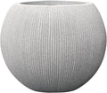 Elegant Beige Round Planters for Indoor and Outdoor Plants