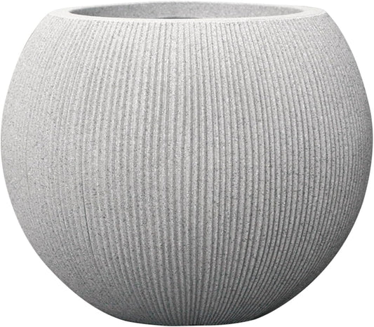 Elegant Beige Round Planters for Indoor and Outdoor Plants