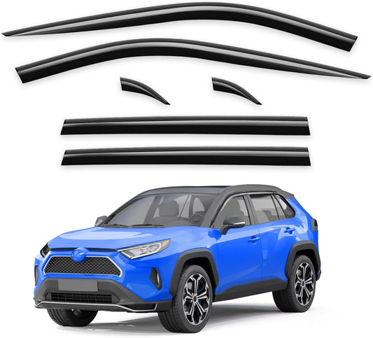 Tape-On Rain Guards for Toyota RAV4 2019 2025 - 4 pcs