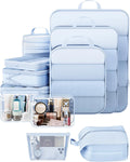 Compression Packing Cubes Set for Travel - 11 Piece Space Saver