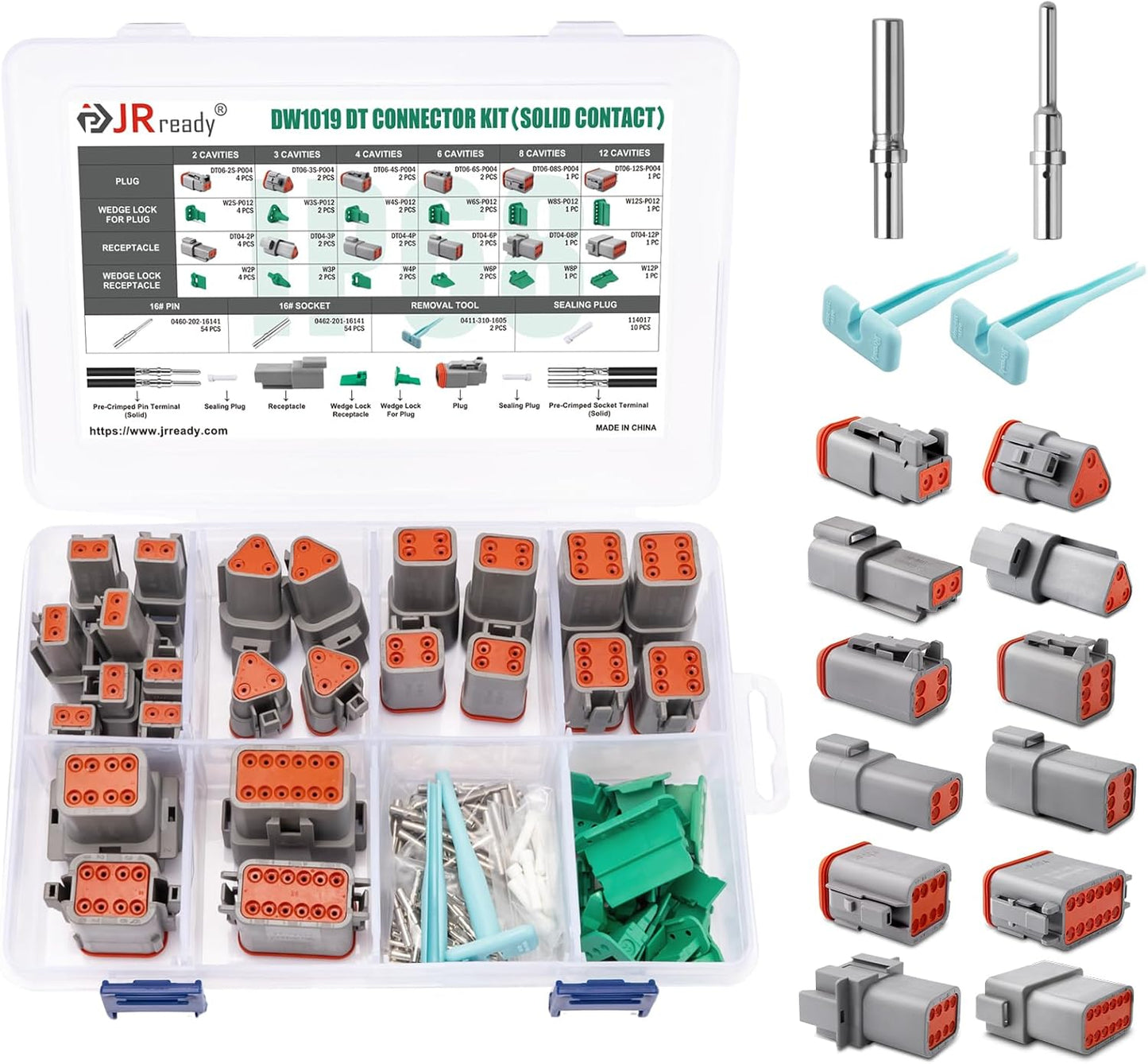 JRready DW1019 Deutsch Connector Kit for Waterproof Applications