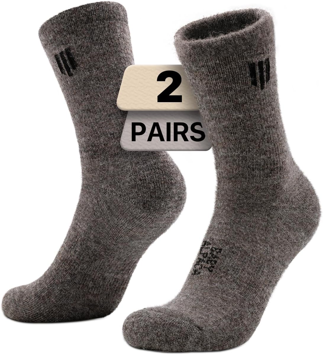 Alpaca Wool Micro Crew Hiking Socks for Ultimate Comfort
