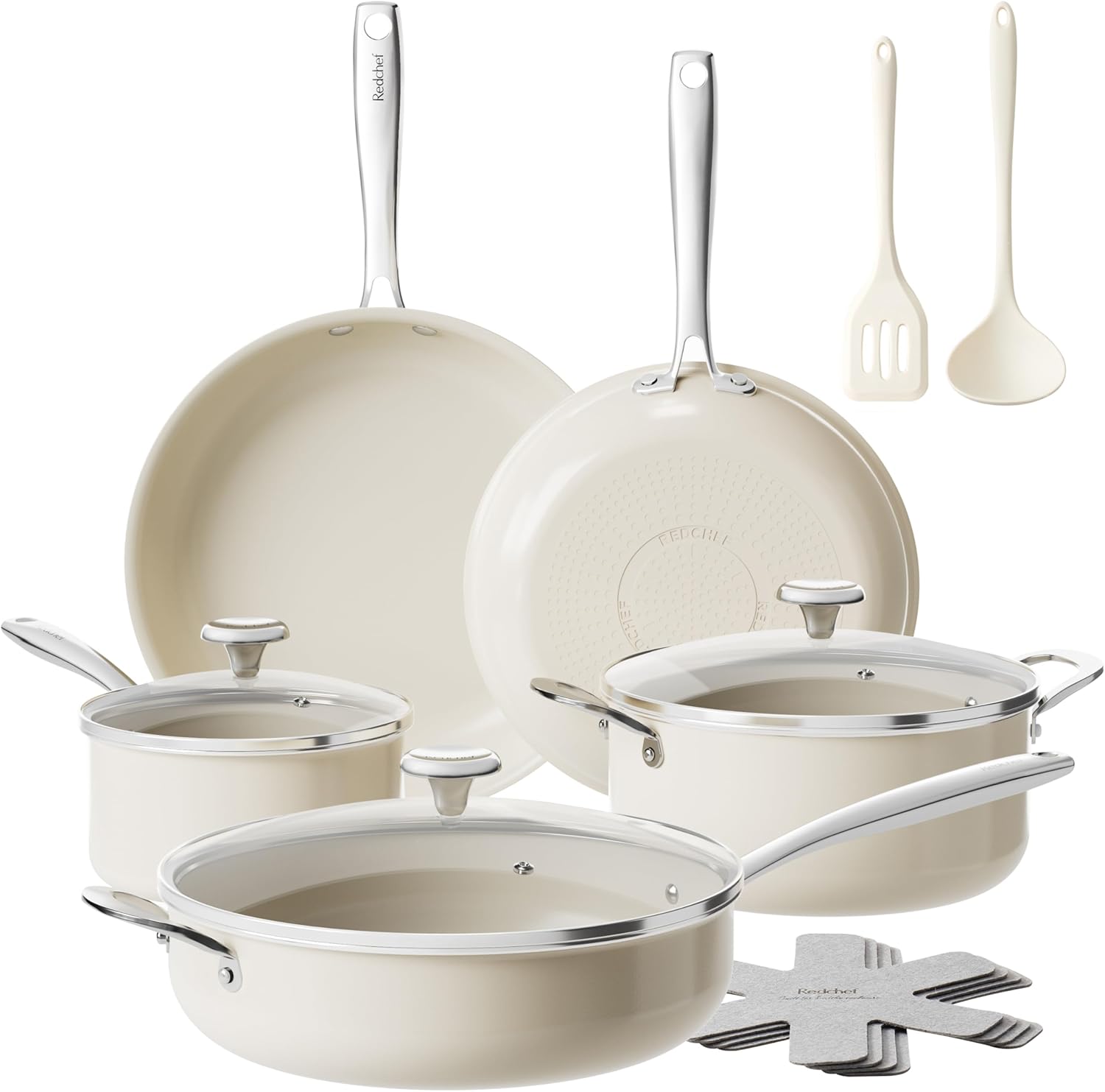 Redchef Ceramic Nonstick Cookware Set for Healthy Cooking