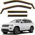 Shatterproof In-Channel Rain Guards for Jeep Grand Cherokee 2011-2021